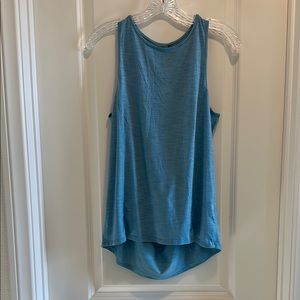 Blue Lululemon keyhole tank size 6